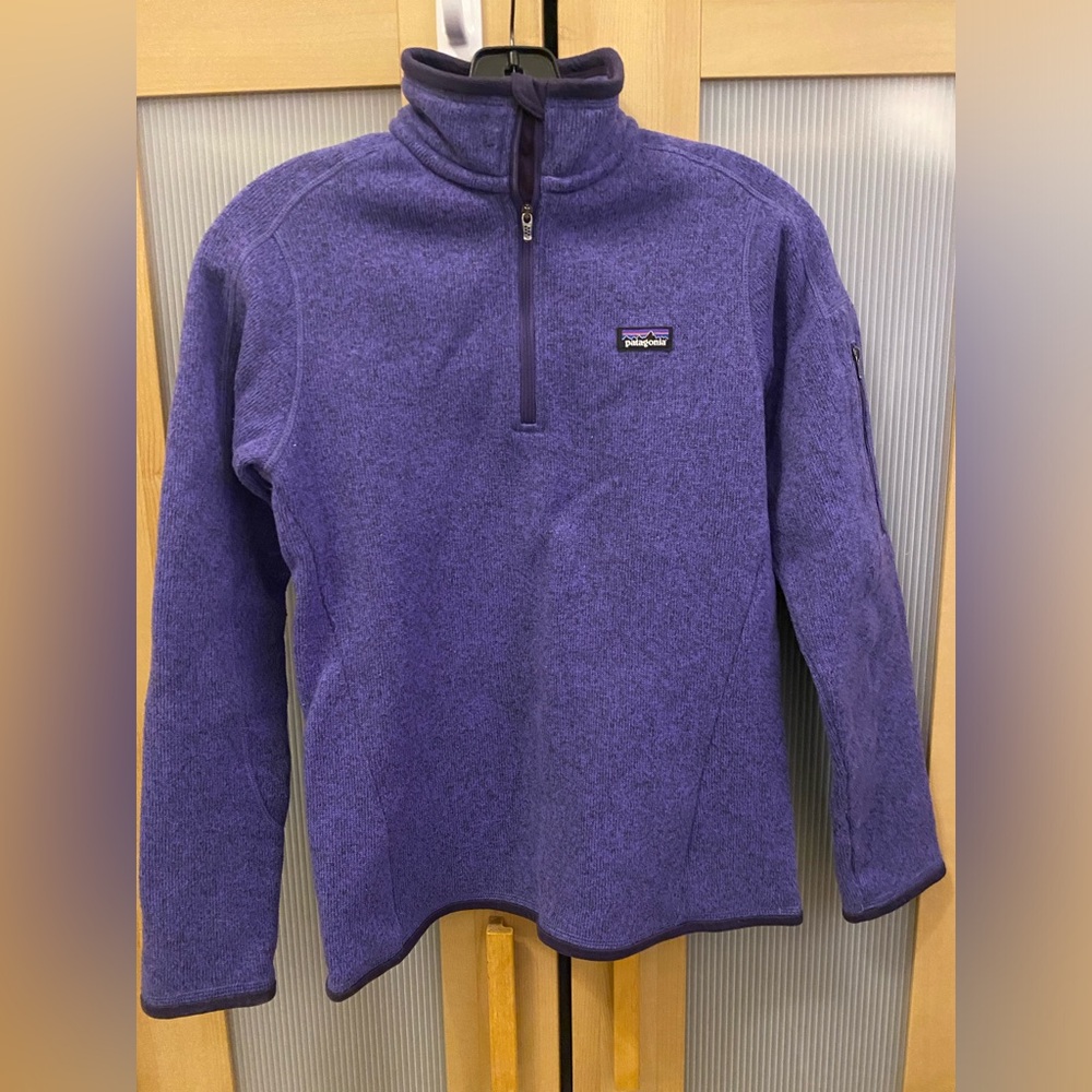 Patagonia better sweater fleece pullover in purple color Size XS